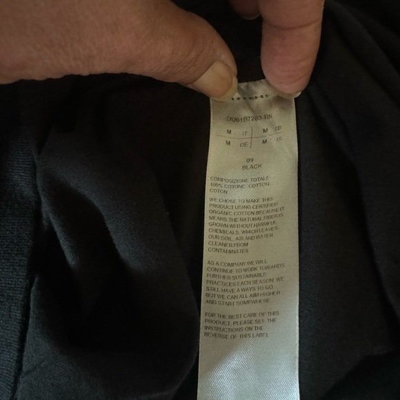 Rick Owens granbury crew sweatshirt long sleeve black DU01B7283 SIZE M NWT - Picture 9 of 10